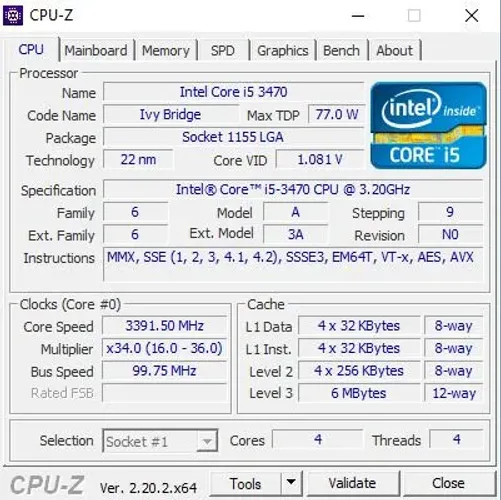 Processador I5 3470