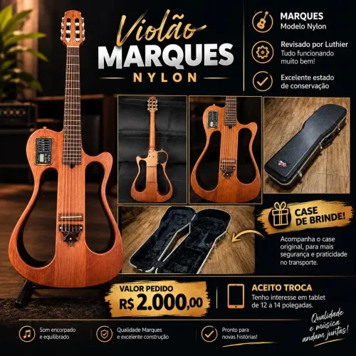 Vendo Violão Marques Nylon