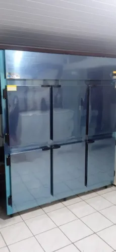 NZ. Mini camara fria 6 portas inox KOFISA