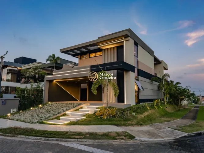 Casa com lote de esquina No Terras Alphaville Ceará   em Cidade Alpha - Eusébio - CE