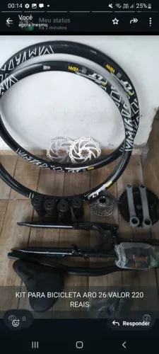 KIT PARA BICICLETA TUDO NOVO 