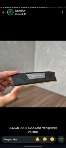 Memória Corsair 1x32Gb DDR5 5200 Vegeance