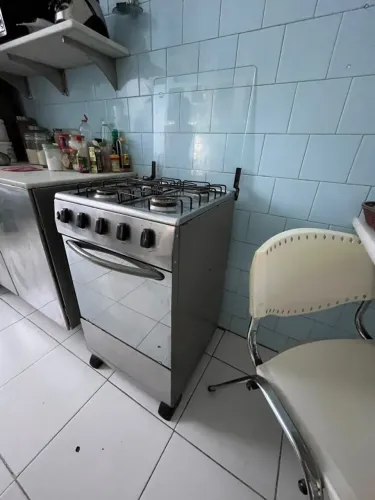 Fogão Atlas 4 Bocas Inox - Bem Conservado - Forno Funcionando