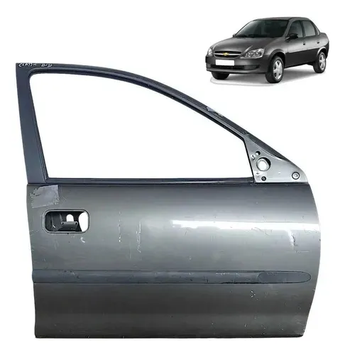Porta Gm Classic 2010 A 2016 Dianteira Direita Detalhe Dianteira Direito Cinza-escuro