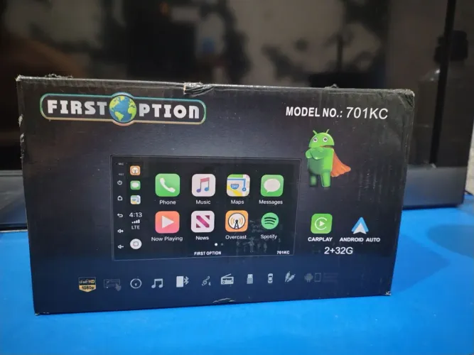 Central multimídia Android 13, FirstOption 701KC 2GB/32GB