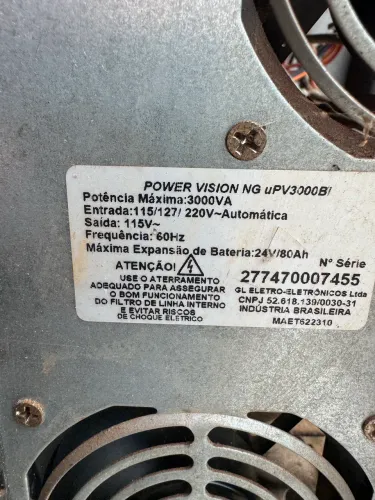 NOBREAK POWERVISION 3000va AUTOMÁTICO