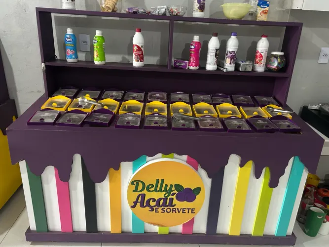 Bancada de condimentos de Açaí 
