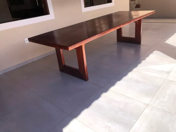 Mesa de Angelim Pedra - Prancha Única