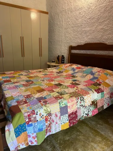 Colcha de retalhos cama de casal