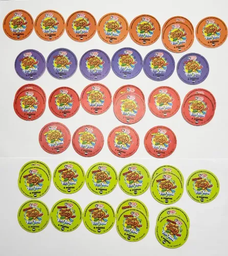 Lote Magic Tazos Tiny Toon Elma Chips (1997) - 33 Peças