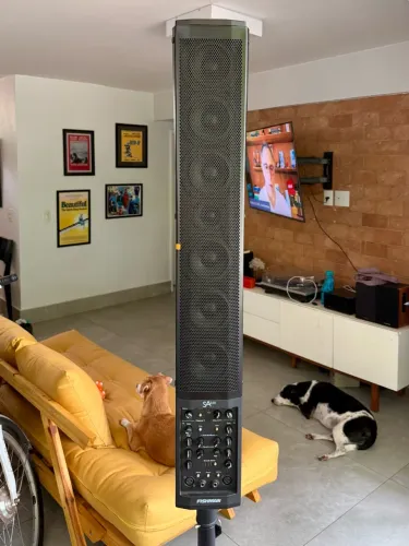 Sistema PA Line Array Fishman SA220 SoloAmp 220W Voz e Violão Completo