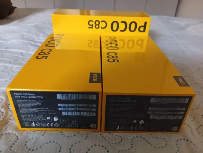 POCO C85 produto lacrado e com nota fiscal. Tenho na cor Black e na cor grei