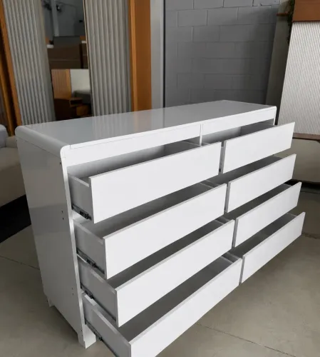 Cômoda 100% MDF 8 gavetas 12x R$ 83,33