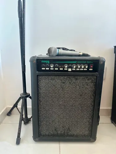 Caixa Amplificada + Microfone