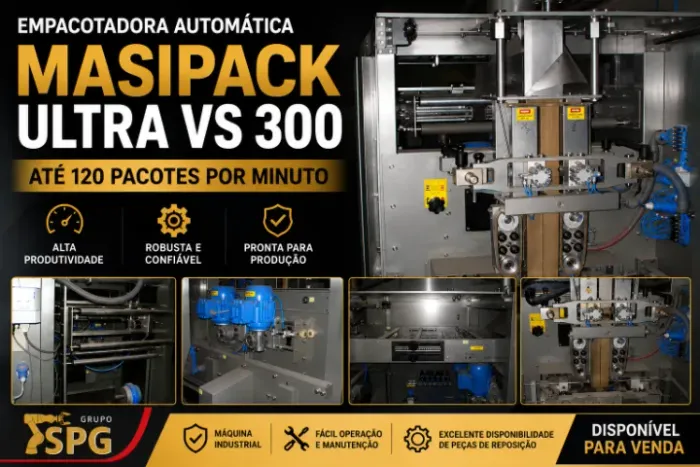 Empacotadora Masipack Ultra VS 300 | Equipamento Industrial de Alta Produção