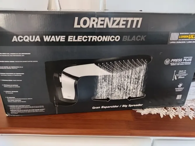 Chuveiro Lorenzetti Acqua wave Black lacrado