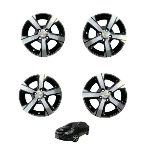 JOGO DE RODA LIGA LEVE ARO 15 CHEVROLET PRISMA ONIX