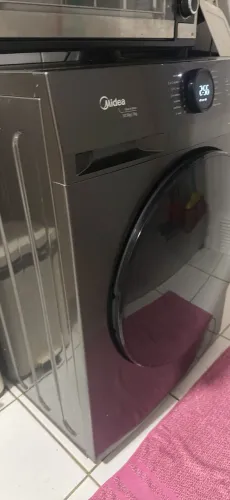 Lava e seca Midea 10,5 kg inverter, cor titanium, na garantia 