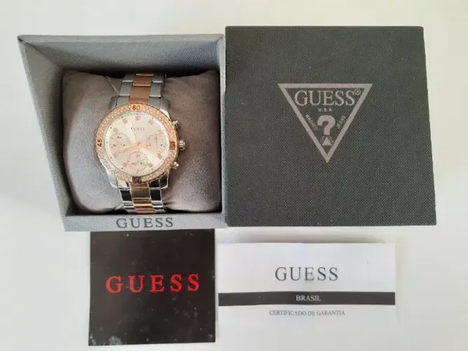 RELÓGIO FEMININO GUESS ORIGINAL COM CERTIFICADO