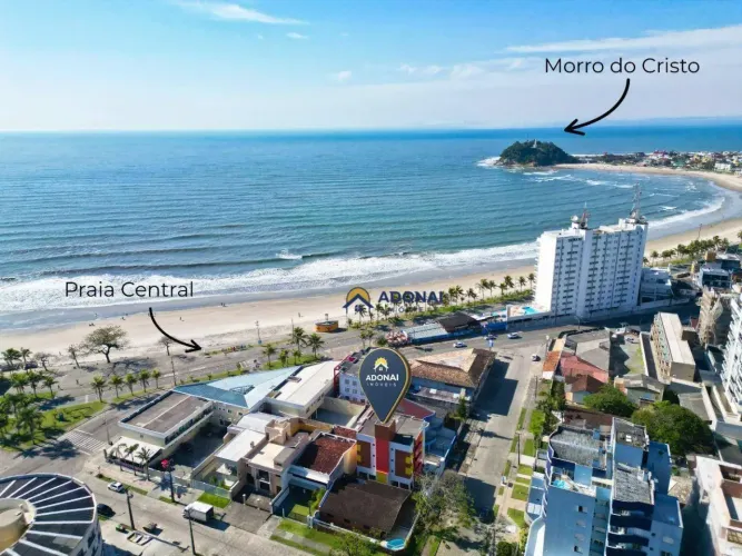 Apartamento TOTALMENTE MOBILIADO, a 1 QUADRA DO MAR, à venda, 50 m² por R$ 495.000 - Centr