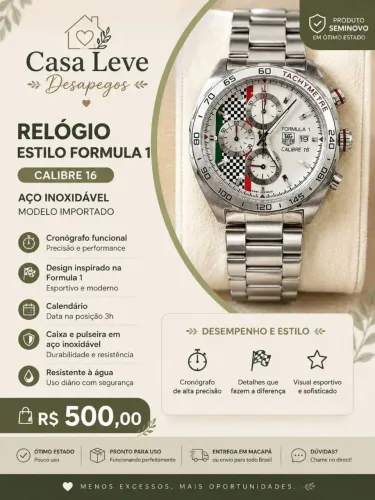 Relógio Fórmula 1