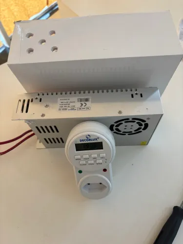 Iluminação Fachada LOJA - Timer Bivolt + Fonte 12v/10a Com Caixa Hermética E Cabos