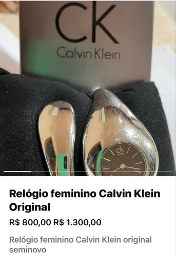 Relógio feminino Calvin Klein Original