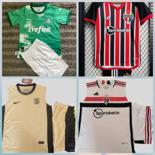 Kit conjunto importado infantil futebol