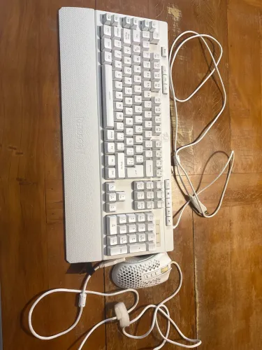 Kit Gamer Redragon Branco Completo | Ótimo Estado