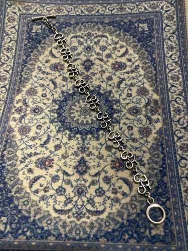 Pulseira OM em prata