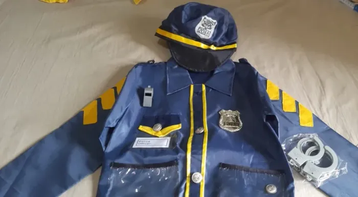 Fantasia infantil de policial, 5 a 7 anos