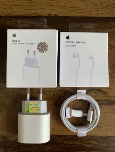 Carregador de IPhone 20W + cabo de 1m (PROMOÇÃO)