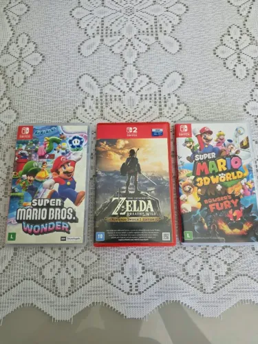 3 Jogos NITENDO SWITCH 2 + Cartao Sd 512G original