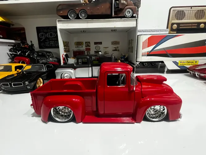 Miniatura Ford f100 blauer 