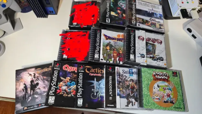 Lote 8 jogos de PlayStation PS1 RPGs completos (caixa, manual, encarte e bonus) LEIA!