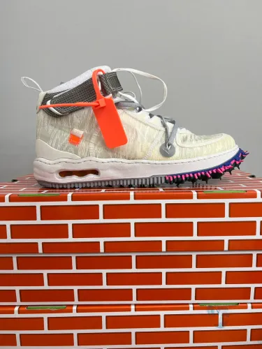Off White X Nike Air Force 1 Mid White 