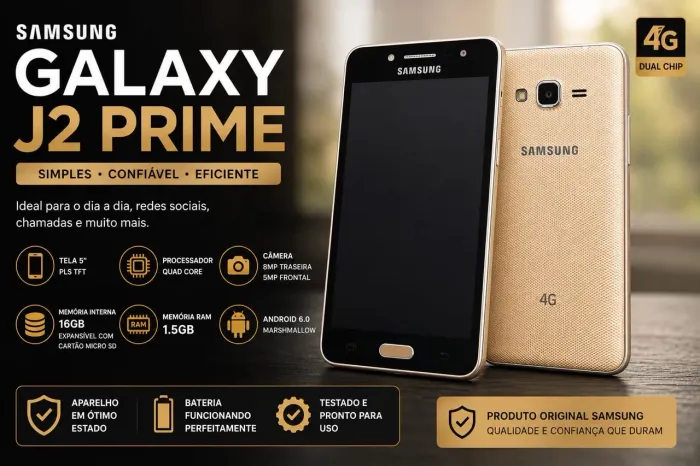 Samsung Galaxy J2 Prime 16GB Dual Chip 4G Original