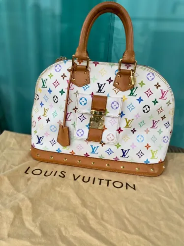 ? Bolsa Louis Vuitton Monogram Multicolor Branca - Luxo e Exclusividade ?