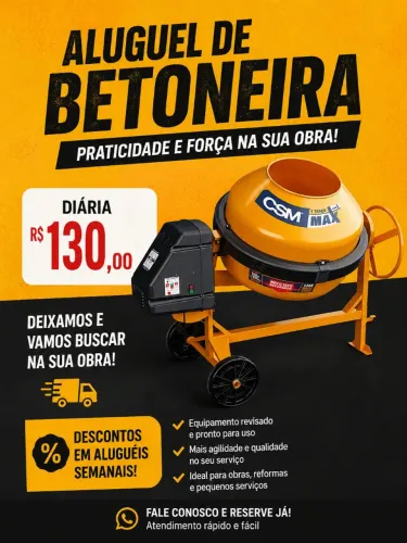 Aluguel de betoneira