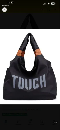 Bolsa feminina de academia grande reforçada Nylon