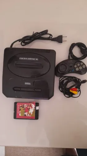 MEGA DRIVE COMPLETO - CONTROLE E 1 JOGO