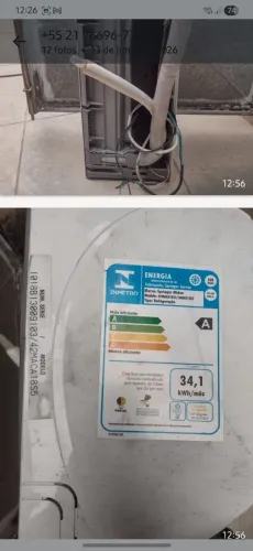 Compressor e evaporadora de ar split de 18000btus