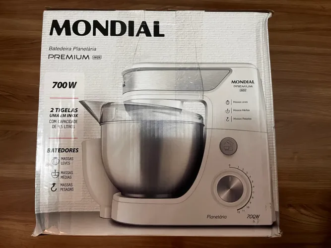 Batedeira planetária Mondial Premium Inox 127v