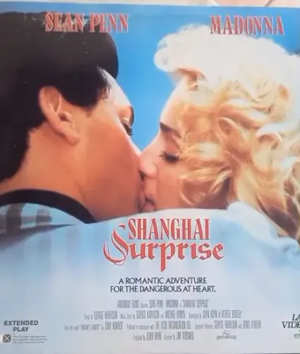 LaserDisc Madonna e Sean Penn original do filme Shanghai Surprise 