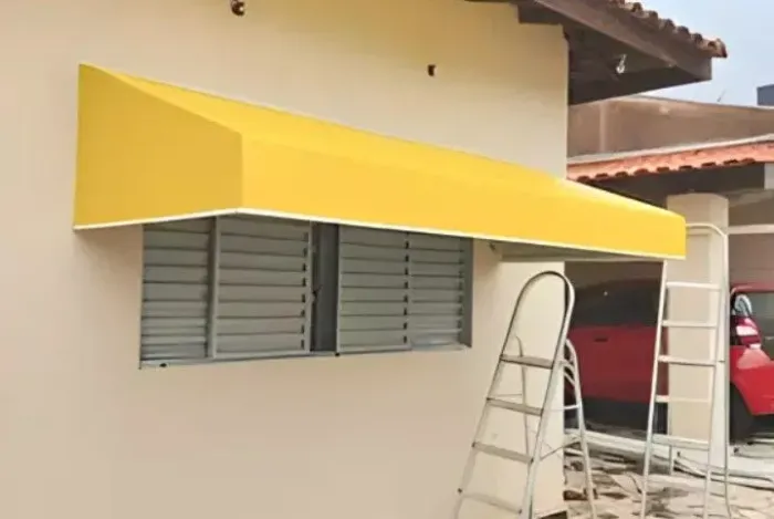 Toldo fixo em lona