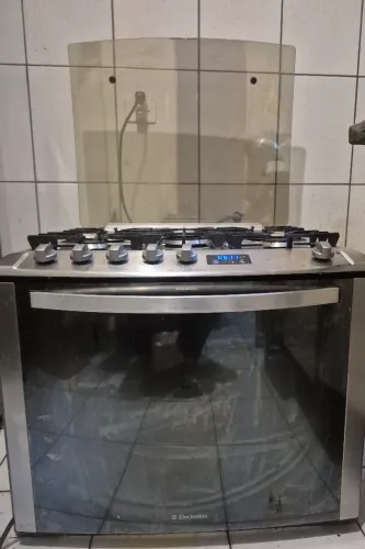 Fogão Electrolux 76EFX 5 Bocas Inox com Timer Digital - Funcionando Perfeitamente