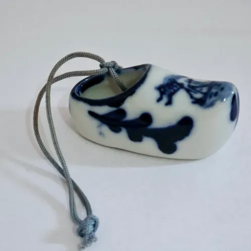 Antigo Mini Tamanco de Porcelana Holandesa Lindíssimo
