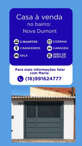Casa a venda em Dumont município de São Paulo