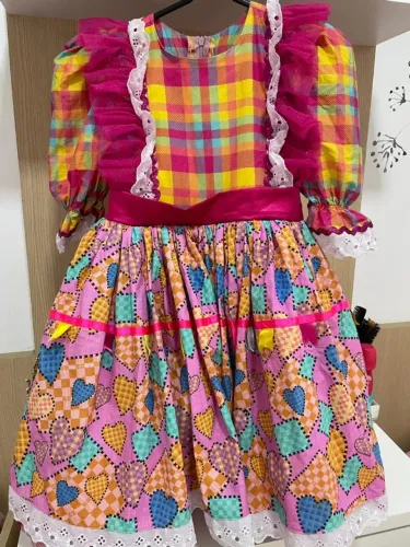 Vestido de Quadrilha Infantil