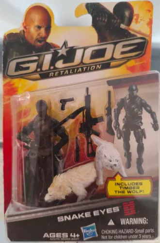 GI JOE 25TH/RETALIATION/ SNAKE EYES WITH TIMBER WOLF